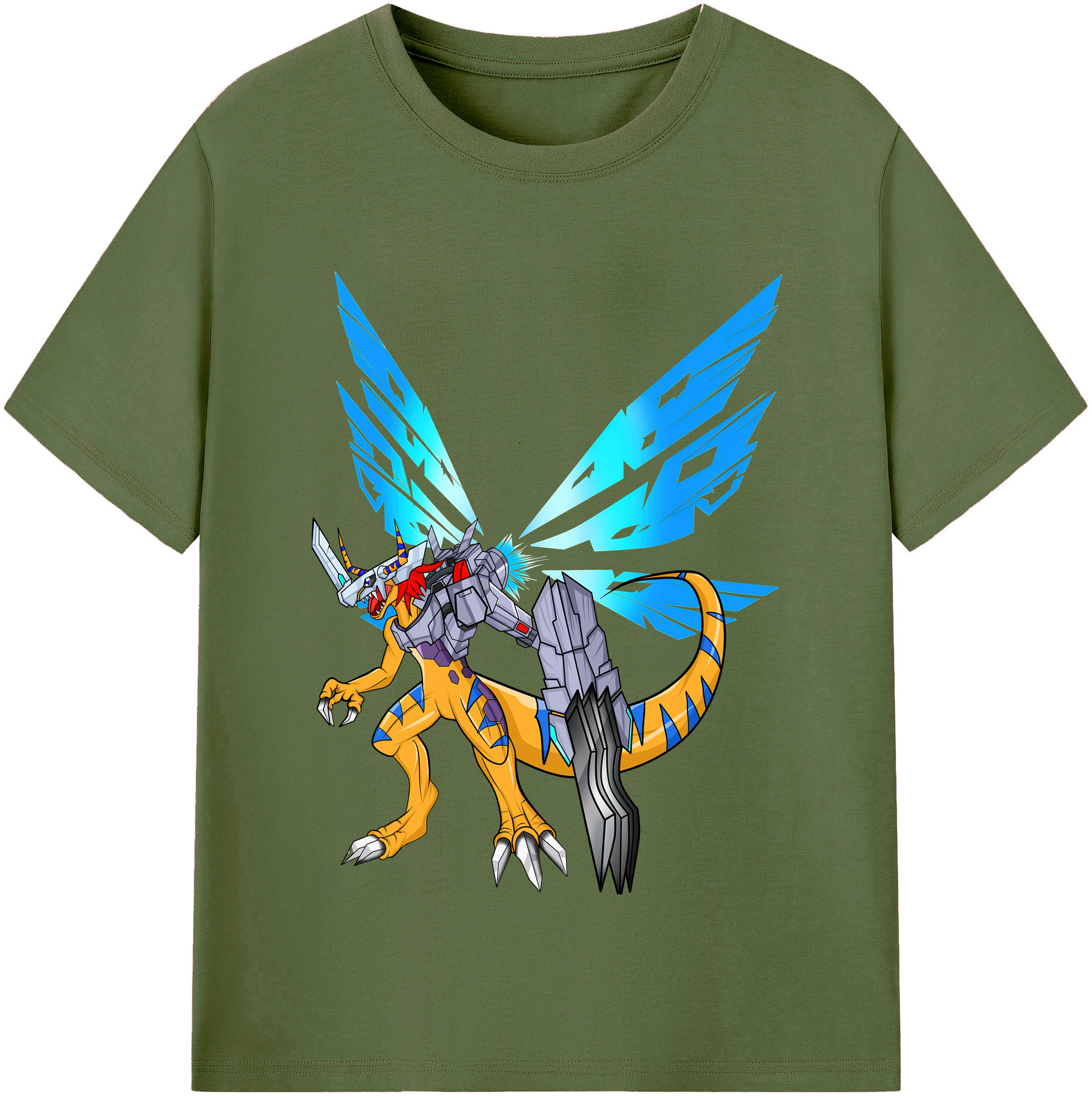 （画像用） Digimon デジタルモンスター/デジモン 綿100％半袖Tシャツ（フロントプリント）